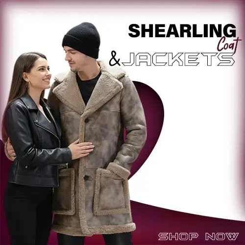 Premium shearling coats and jackets for Valentine's Day 2026 warm gift ideas.