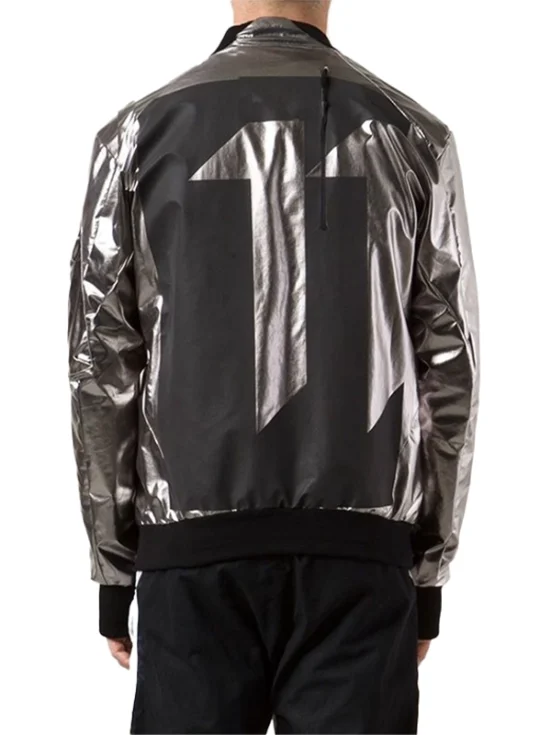 11 By Boris Bidjan Saberi Satin Bomber Jacket b