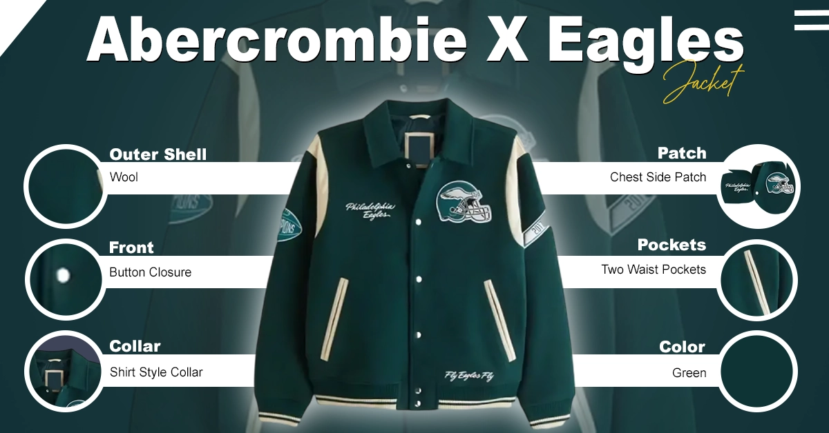 Abercrombie X Eagles Jacket