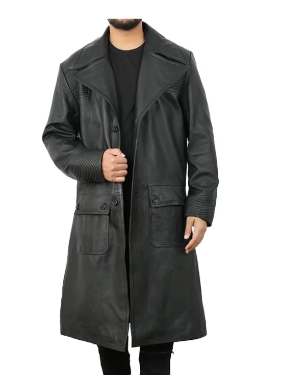 Al Pacino Carlito’s Way Carlito Brigante Black Leather Trench Coat