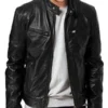 Avengers Endgame Steve Rogers Black Leather Jacket (1)