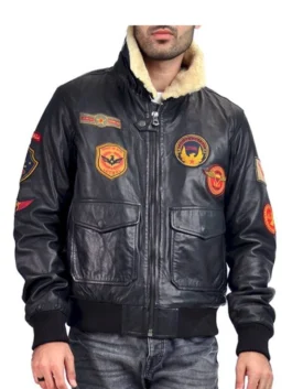 B3 Patched Pilot Bomber Jacket