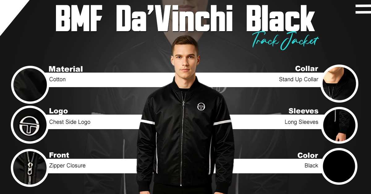 BMF Da’Vinchi Black Track Jacket