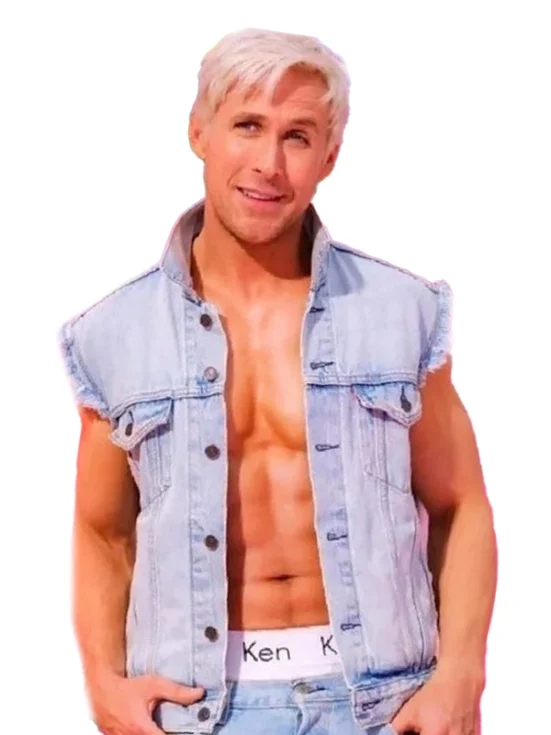 Barbie 2023 Ryan Gosling Denim Vest