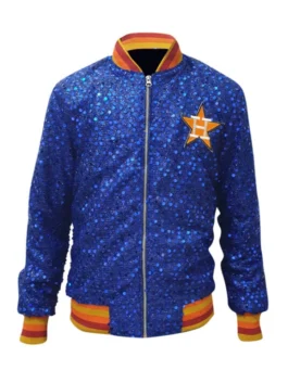 Baseball Team Houston Astros Sequin Blue Jacket 2