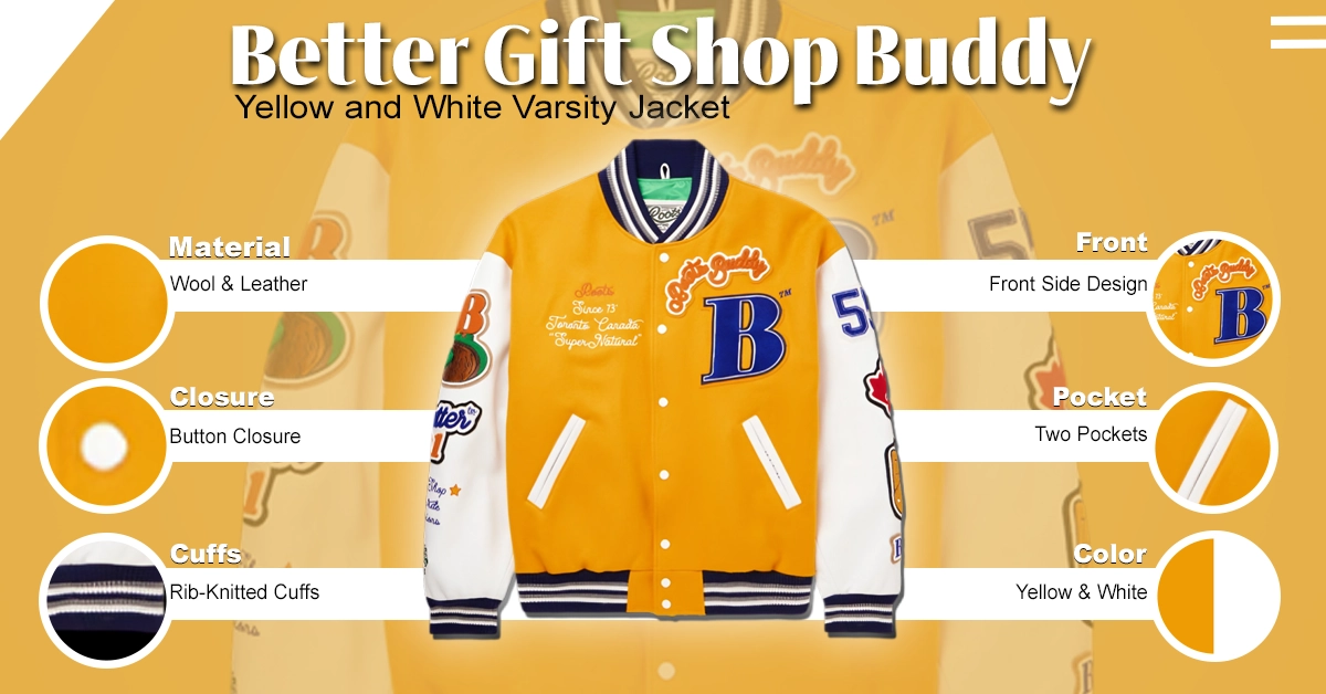 Better-Gift-Shop-Buddy-Yellow-and-White-Varsity-Jacket