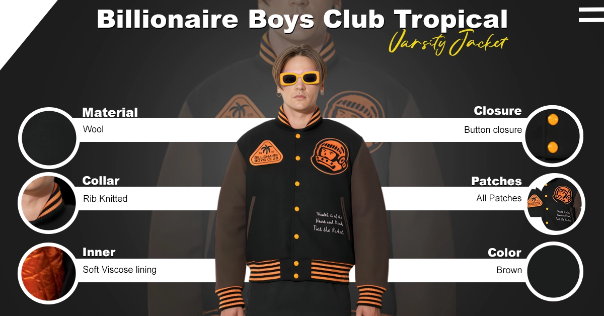 Billionaire Boys Club Tropical Varsity Jacket