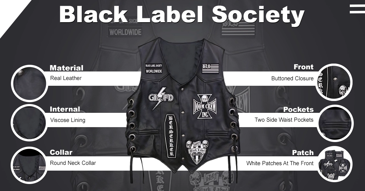 Black Label Society Vest