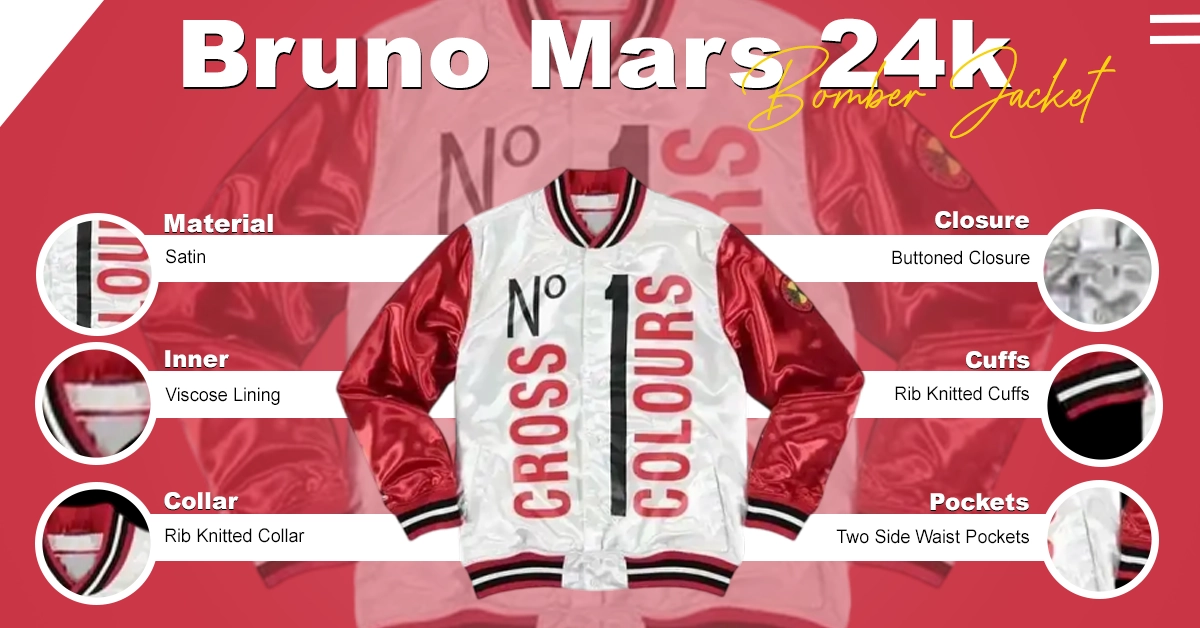 Bruno Mars 24k Bomber Jacket