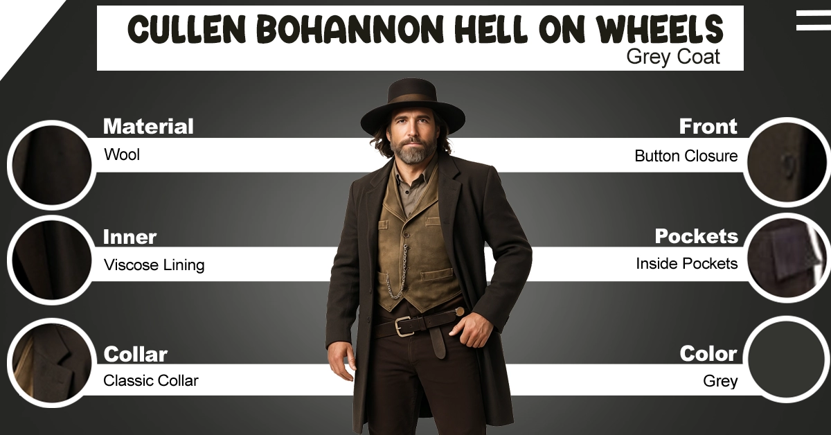 Cullen Bohannon Hell On Wheels Grey Coat