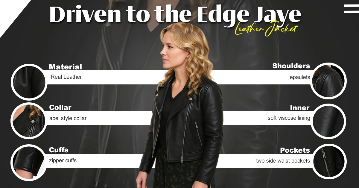 Driven to the Edge Jaye Leather Jacket