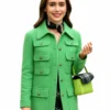 Emily In Paris Emily Cooper Green Coat