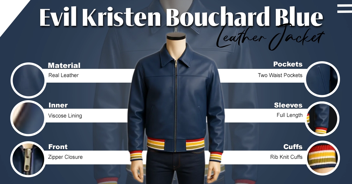 Evil-Kristen-Bouchard-Blue-Leather-Jacket