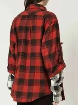 Alternative view of Emily In Paris Emily Cooper Red Plaid Shirt