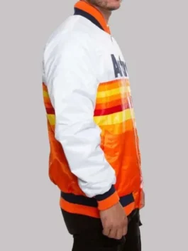 Houston Astros White and Orange Star Jacket