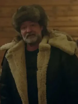 Iconic Páll Sigþór Pálsson-Inspired 2024 Black Shearling Leather Jacket