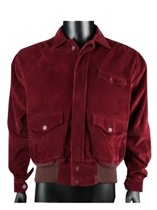 Jack Nicholson Shining Movie Red Corduroy Jacket f