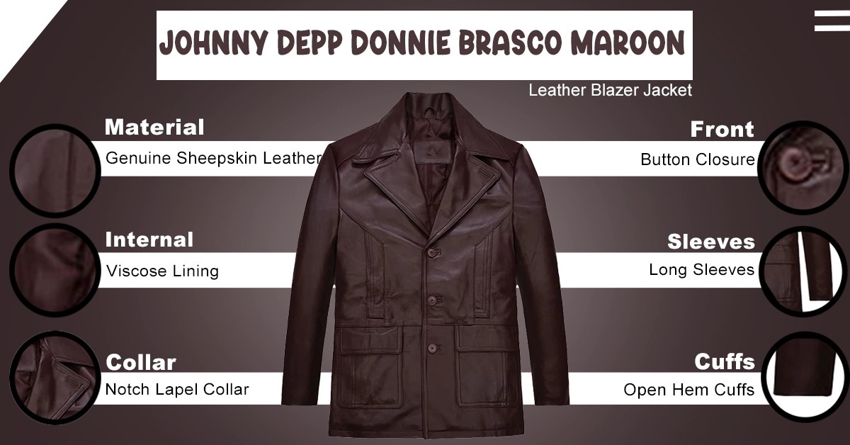Johnny-Depp-Donnie-Brasco-Maroon-Leather-Blazer-Jacket