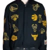 High-end streetwear jacket with professional sports team branding