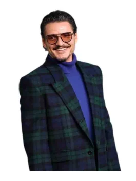 Pedro Pascal Checkered Blazer