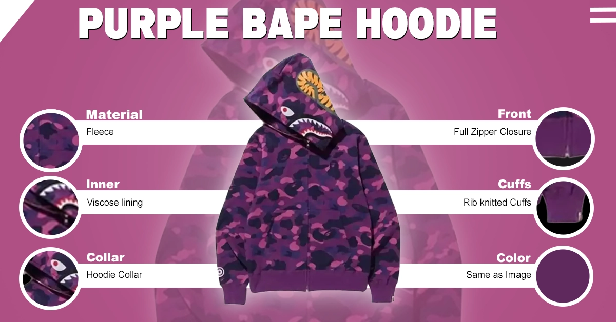 Purple BAPE Hoodie