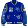 Royal Blue Hampton Motto Varsity Jacket