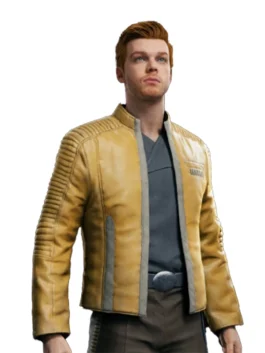 Star Wars Jedi Survivor Cal Kestis Yellow Leather Jacket
