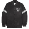 Starter Black Brooklyn Nets Satin Full-Snap Starter Jacket f (1)