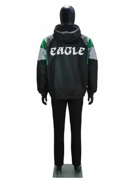 Back view of the Starter Eagles Pullover Jacket showing the clean athletic cut.
