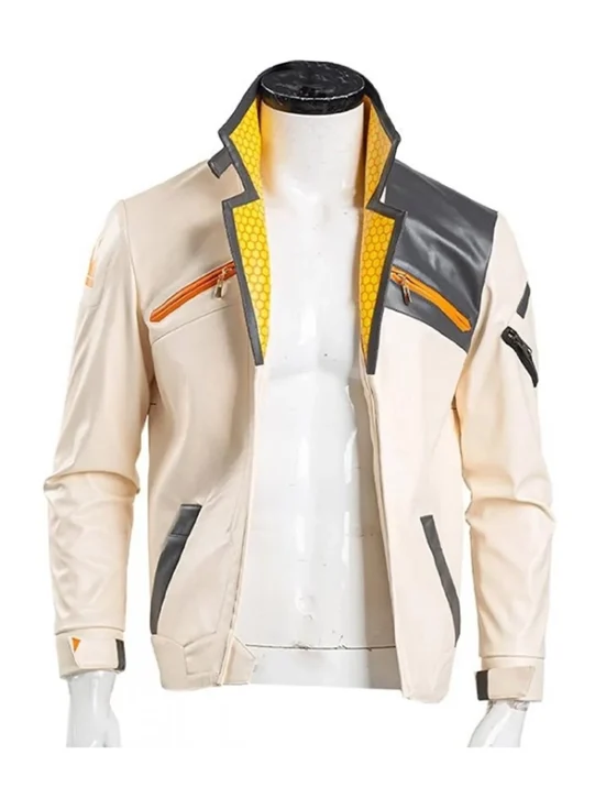 Valorant Phoenix Video Game Leather Jacket f