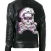 Voguish Bone & Skull Black Leather Jacket For Men (1)Voguish Bone & Skull Black Leather Jacket For Men (1)