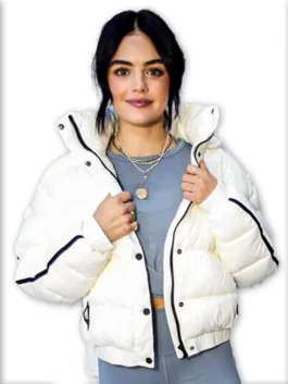 Winter House Alo’s White Puffer Jacket