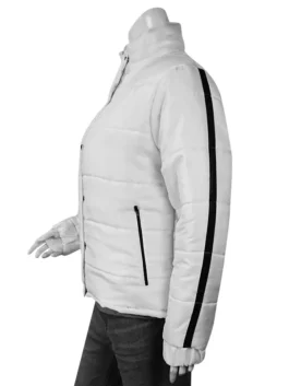 Winter House Alo’s White Puffer Jacket