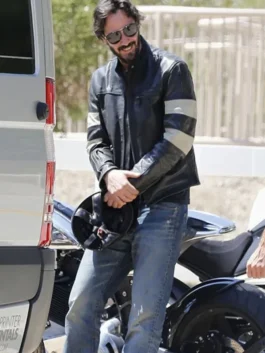 Keanu Reeves John Wick Biker Leather Jacket