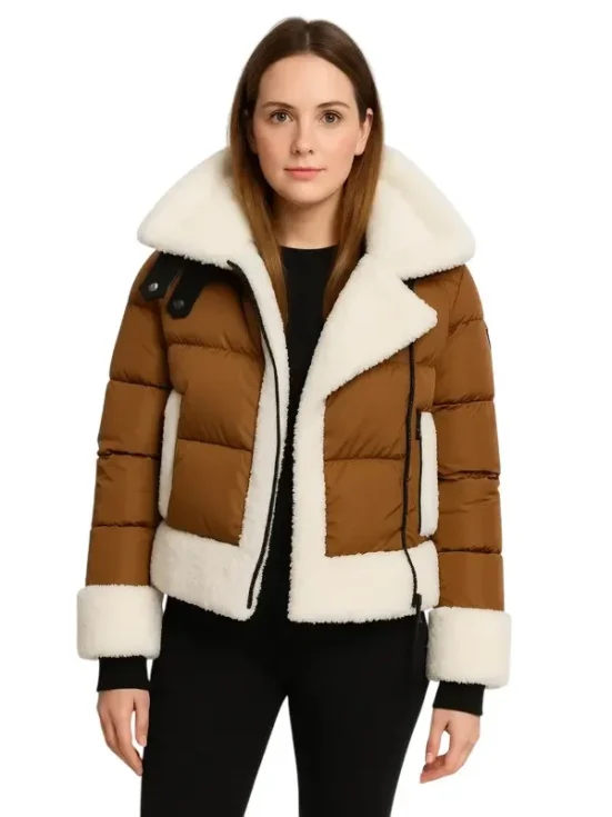 Bianca Sherpa Trim Down Jacket