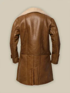 Men Brown Shearling Leather Coat
