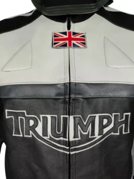 Triumph Motorcycle Leather Racing Jacket For Men’s