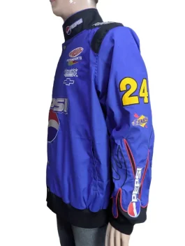 A bold mens Pepsi JG Racing Jacket designed with a relaxed fit and durable outer shell.