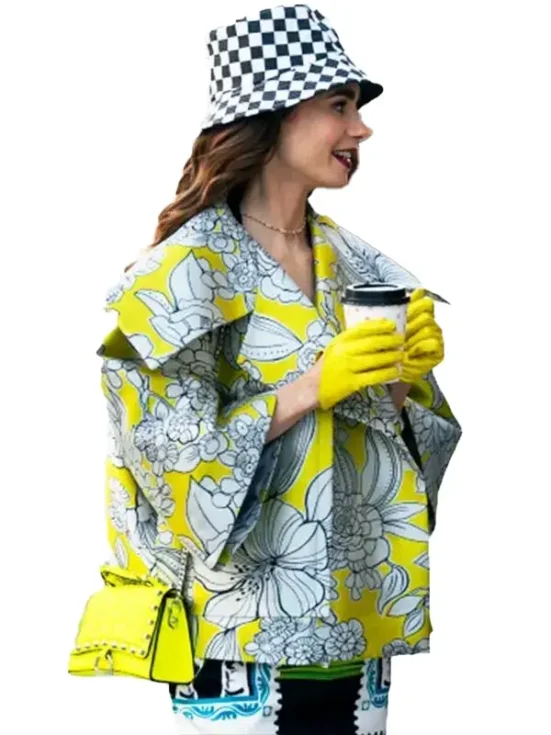 Emily in Paris S02 Lily Collins Printed Jacket