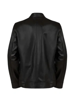 Men’s 4 Pockets Black Leather Jacket