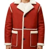 Men’s Red Shearling Santa Inspired Christmas Jacket