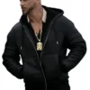 Men’s Tejada hooded leather jacket outfit