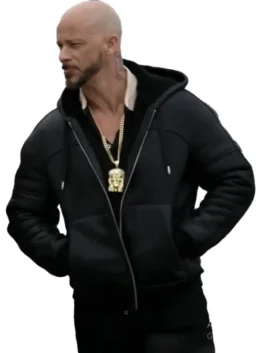 Men’s Tejada hooded leather jacket outfit