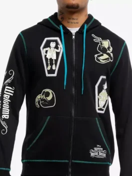 Our Universe Disney Muppets Haunted Mansion Patches Glow In The Dark Hoodie