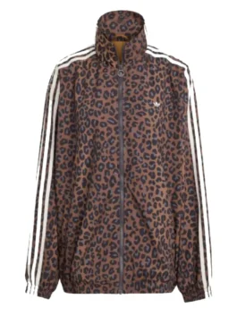 Alternative view of Adidas Leopard Firebird Oversized Track Jacket