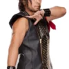 Shinsuke Nakamura Studded Black Leather Vest