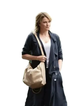 lucy lawless trench coat brand
