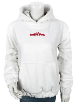 white fox cherry hoodie