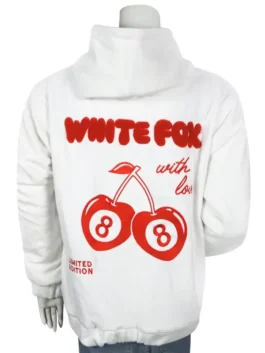 white fox cherry hoodie