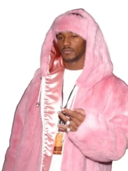 Cam Ron Pink Fur Coat